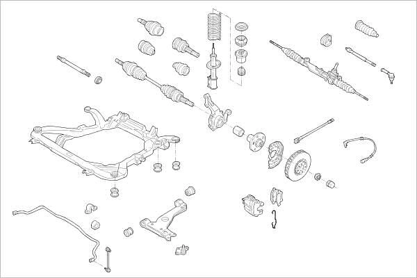 Подвеска колеса DELPHI OE-OPEL-000015305-F 1425094962 8QEP CYA