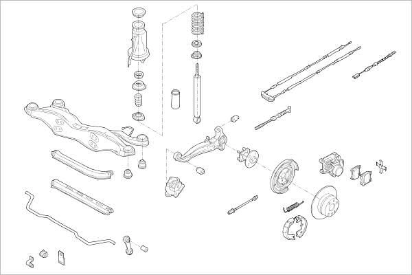 Подвеска колеса DELPHI OE-OPEL-000015306-R 1425094965 XR 1HO11