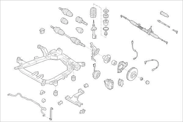 Подвеска колеса DELPHI OE-OPEL-000015344-F 1425099943 R6SLD 2