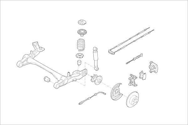 Подвеска колеса DELPHI OE-OPEL-000015757-R 1425099950 9XN3X 02