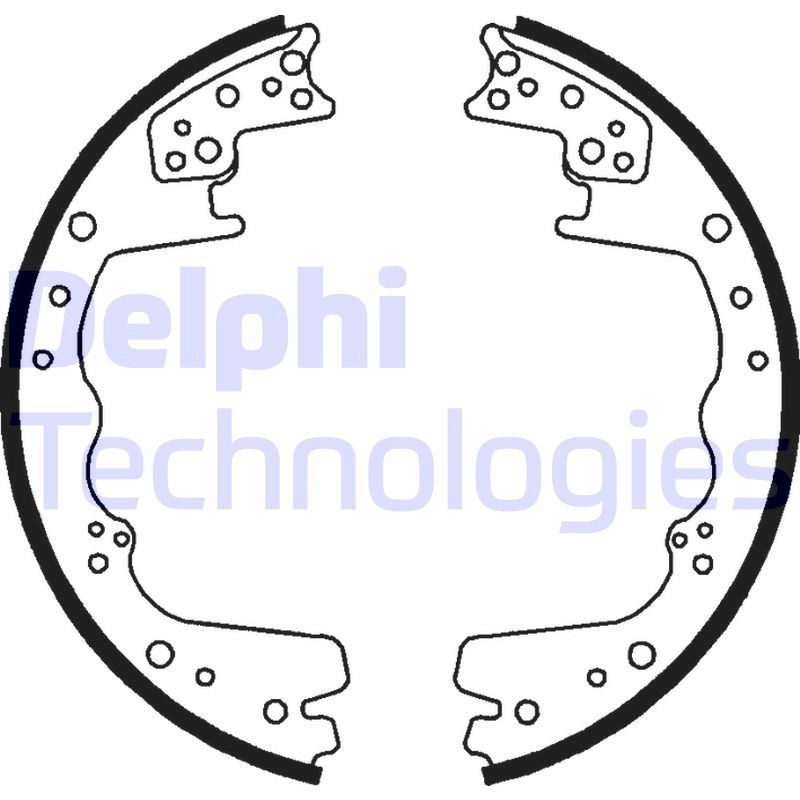 Барабанные колодки DELPHI LS1752 7AP IG 1423298252 изображение 0