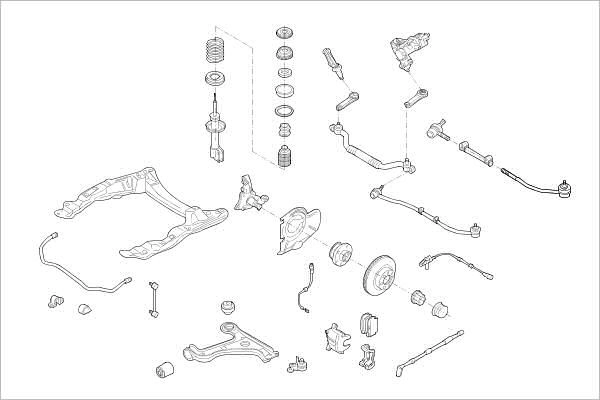 Подвеска колеса DELPHI OE-OPEL-000016255-F 1 U8N2 1425100013