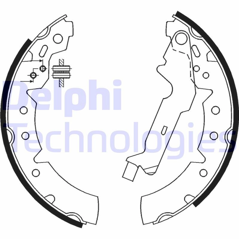 Барабанные колодки DELPHI CO 43S 1423298259 LS1894