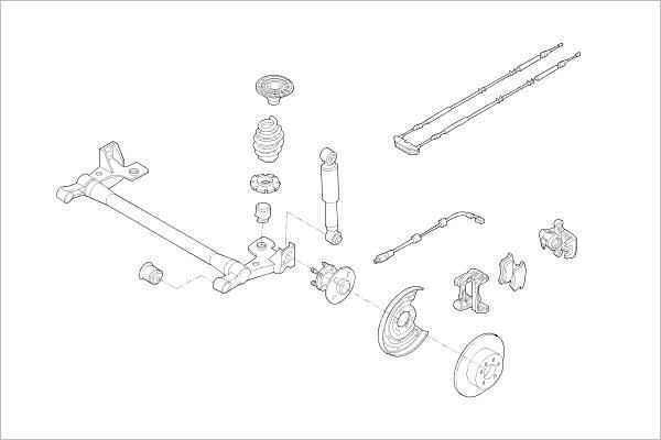 Подвеска колеса DELPHI OE-OPEL-000017205-R OFE 60 1425100054