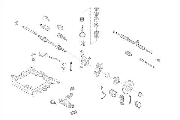 Подвеска колеса DELPHI OE-OPEL-000017697-F UI OJC 1425100073