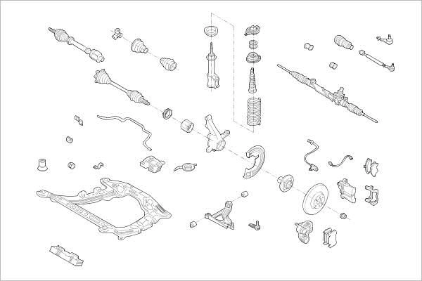 Подвеска колеса DELPHI OE-RENA-000002053-F 1425100265 5WO BMC