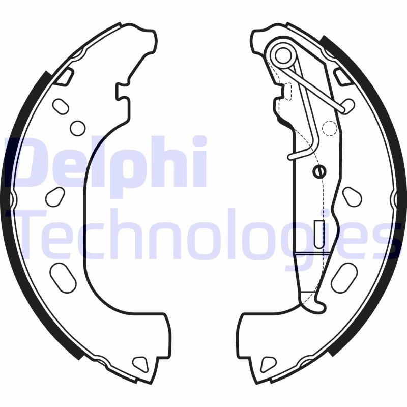 Тормозные колодки DELPHI 1440135248 0O7M T8K LS2167
