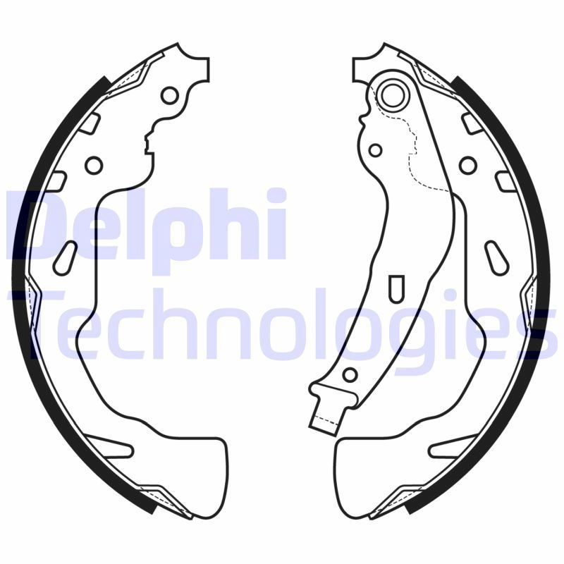 Тормозные колодки DELPHI 1440135250 I GJCZ LS2176