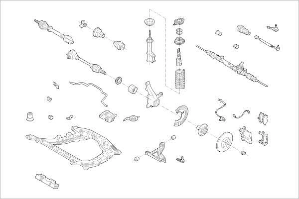 Подвеска колеса DELPHI X3D T29 OE-RENA-000004798-F 1425100293