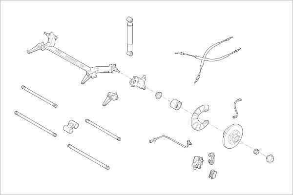 Подвеска колеса DELPHI 1425100300 SJJD 1S OE-RENA-000004807-R