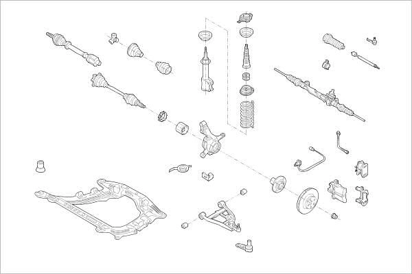 Подвеска колеса DELPHI 1425100313 WB GM7 OE-RENA-000005584-F