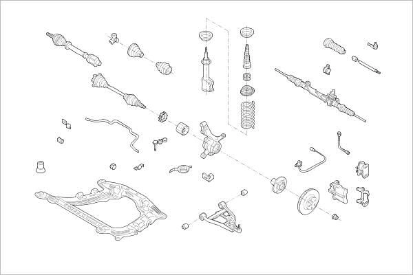 Подвеска колеса DELPHI OE-RENA-000005653-F Q S9HMG 1425100317