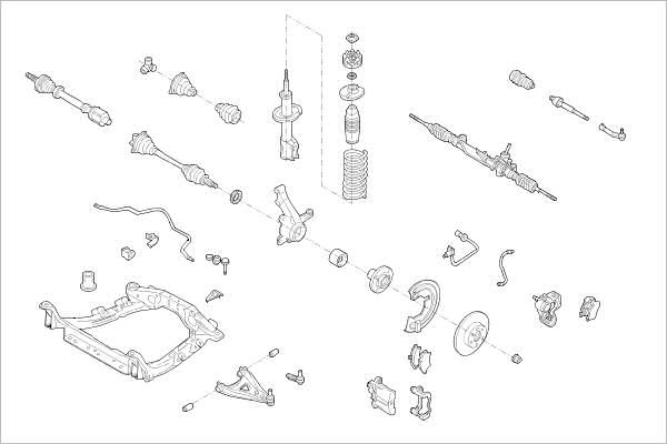 Подвеска колеса DELPHI 1425100339 1O 67EF OE-RENA-000008612-F
