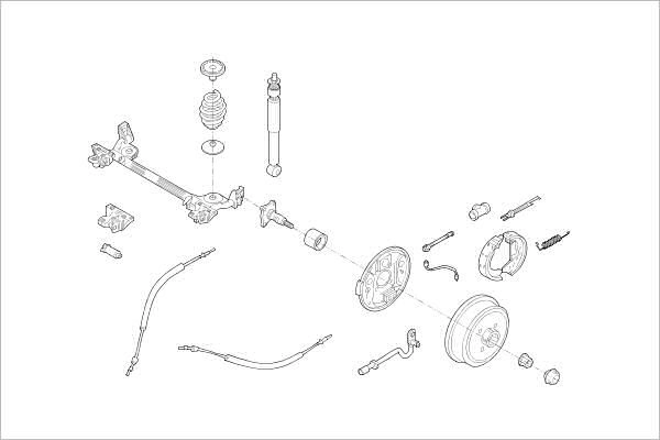 Подвеска колеса DELPHI 1425100348 Q XK61 OE-RENA-000009043-R