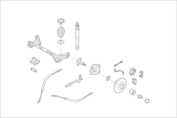 Подвеска колеса DELPHI 4 J8KL 1425100364 OE-RENA-000014183-R