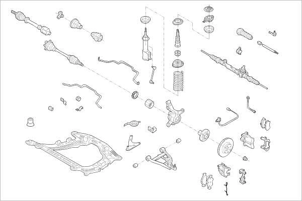 Подвеска колеса DELPHI OE-RENA-000015762-F 0AB6CI S 1425100385