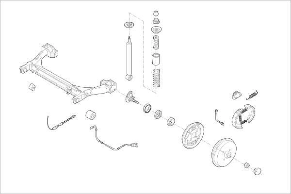 Подвеска колеса DELPHI OE-SEAT-000002914-R 1425100416 D SCIM