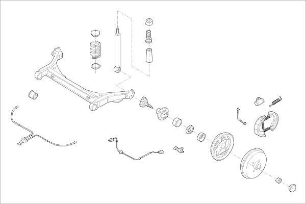 Подвеска колеса DELPHI 1425100446 1IMMD Q OE-SEAT-000008897-R