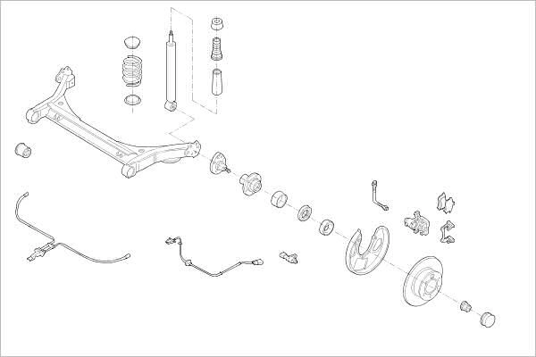 Подвеска колеса DELPHI OE-SEAT-000014425-R Z 0UVB 1425100448
