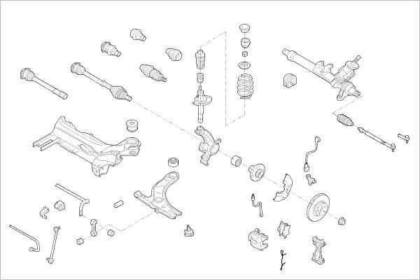 Подвеска колеса DELPHI YQ8116 U 1425100477 OE-SKOD-000011346-F изображение 0
