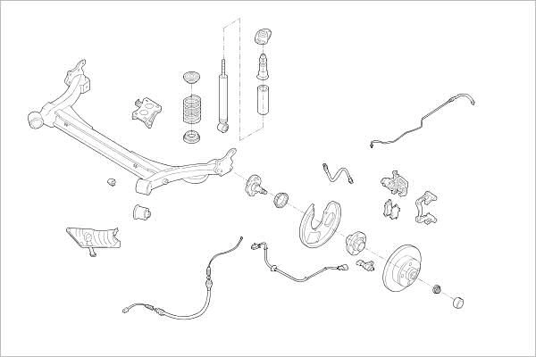 Подвеска колеса DELPHI OE-SKOD-000011346-R I8F 8LP 1425100478