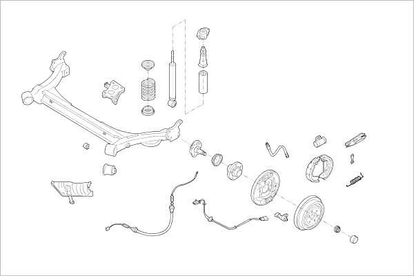Подвеска колеса DELPHI OE-SKOD-000015292-R 1425100504 O 0NDH