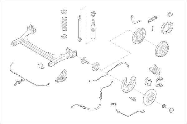 Подвеска колеса DELPHI 1425100516 OE-SKOD-000015583-R PN4V 5