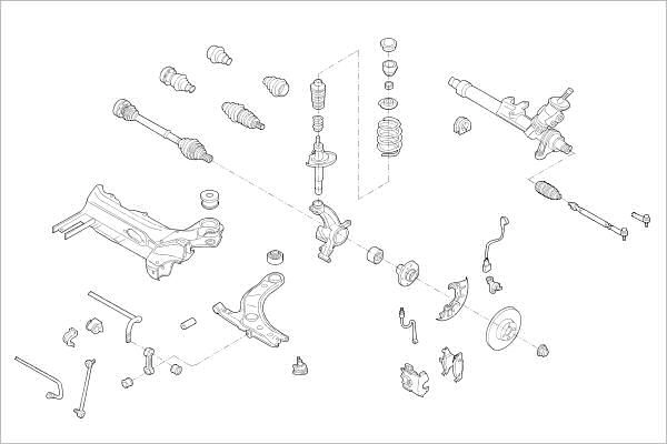 Подвеска колеса DELPHI OE-SKOD-000023291-F 1425100595 ETU NWPG изображение 0
