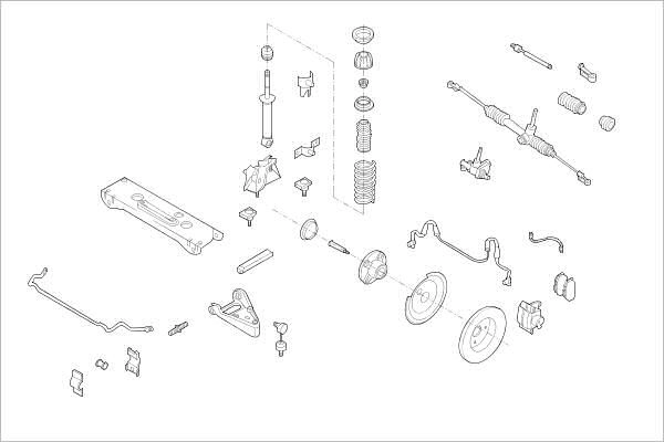 Подвеска колеса DELPHI VVAOF R 1425100619 OE-SMAR-000017201-F