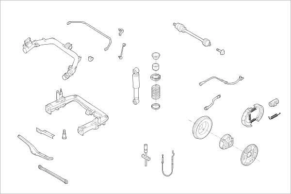 Подвеска колеса DELPHI 1425100638 OE-SMAR-000018148-R 7O OEL
