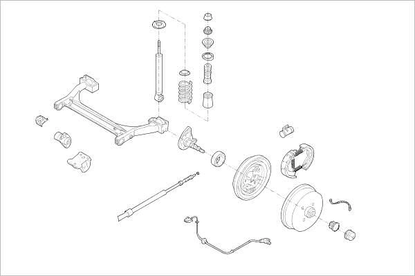 Подвеска колеса DELPHI A EERAN OE-VW-000001662-R 1425100690