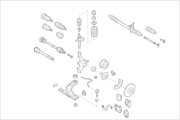 Подвеска колеса DELPHI OE-VW-000001896-F 1425100755 3P46H7 A