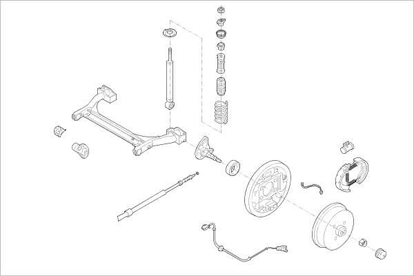 Подвеска колеса DELPHI 1425100786 OE-VW-000001911-R 31 TLTA8