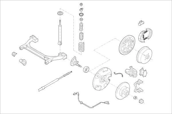 Подвеска колеса DELPHI 1425100792 OE-VW-000001914-R 06A6W S5