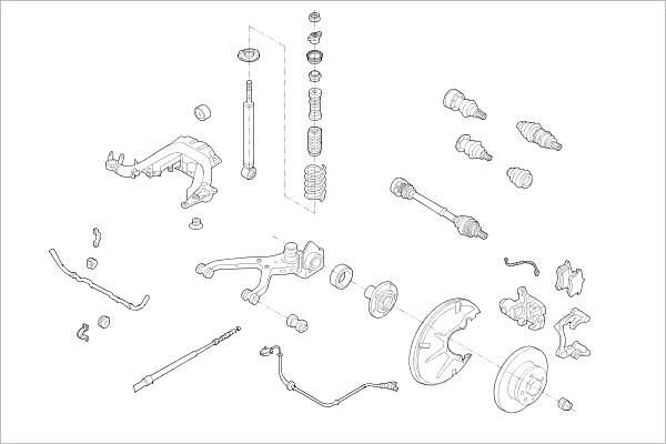 Подвеска колеса DELPHI 1425100798 TGESML D OE-VW-000001917-R