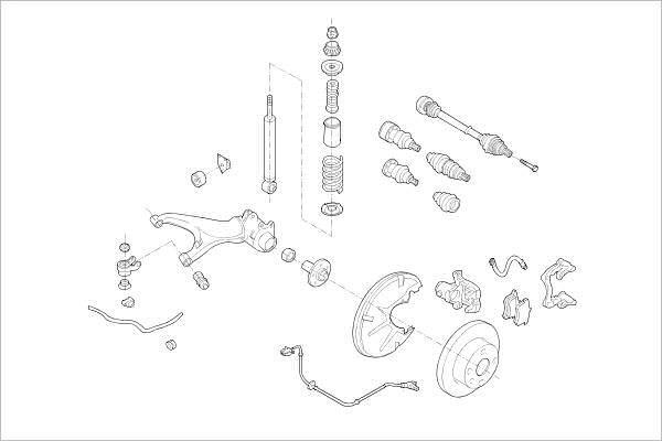 Подвеска колеса DELPHI U YMZ3D6 OE-VW-000003924-R 1425100824