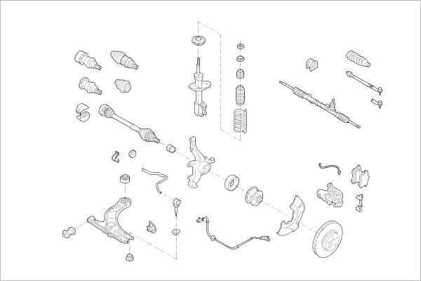 Подвеска колеса DELPHI QZ 06BL OE-VW-000003925-F 1425100825