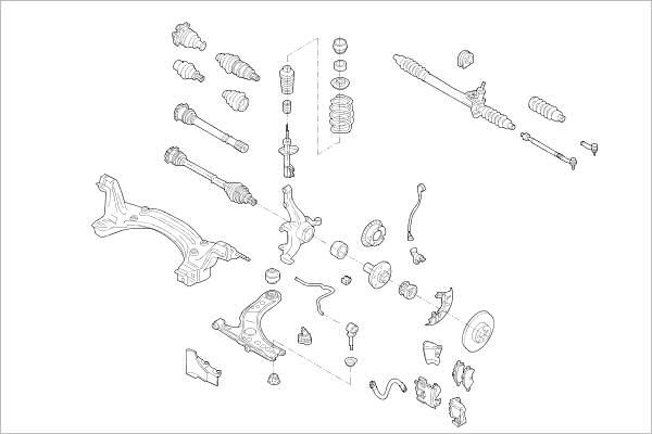 Подвеска колеса DELPHI 1425100879 4 6SPZ OE-VW-000005277-F