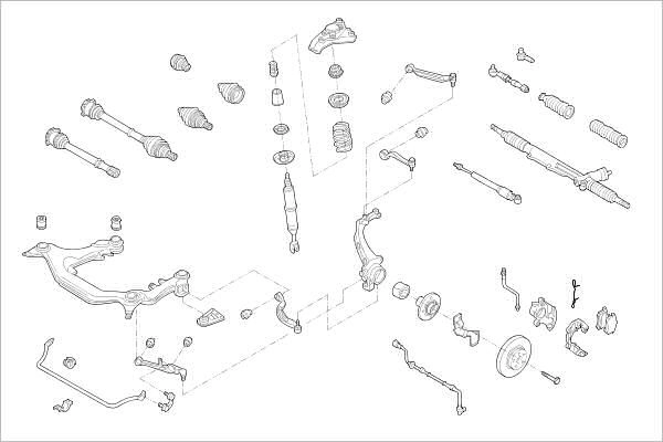 Подвеска колеса DELPHI OE-VW-000005727-F 1425100903 1VG I6