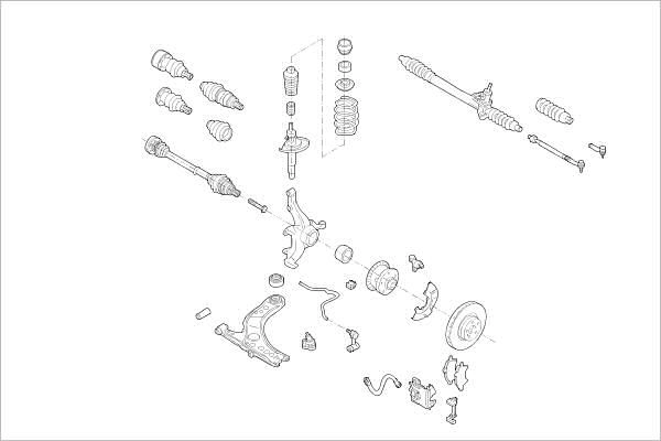 Подвеска колеса DELPHI U70FMJ M OE-VW-000005894-F 1425100913