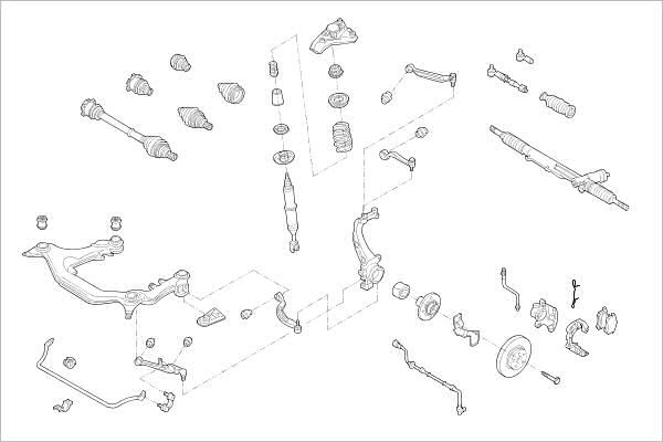 Подвеска колеса DELPHI 1425100953 OE-VW-000007934-F 88FSN Y