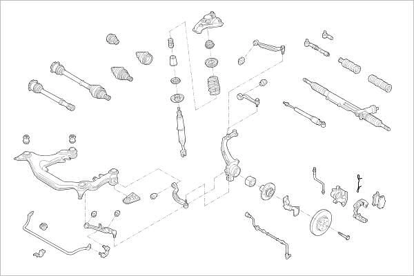 Подвеска колеса DELPHI JLGE 7L 1425100995 OE-VW-000008443-F