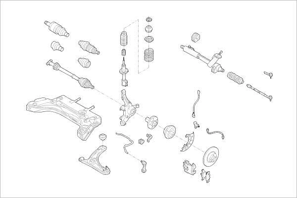 Подвеска колеса DELPHI M5D HKN8 OE-VW-000010044-F 1425091032