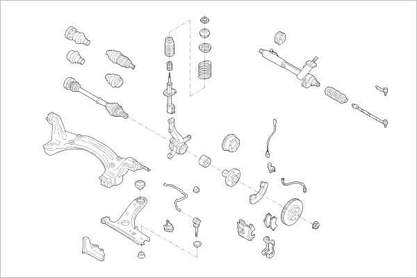 Подвеска колеса DELPHI OE-VW-000010045-F 1425091034 3H JXW8