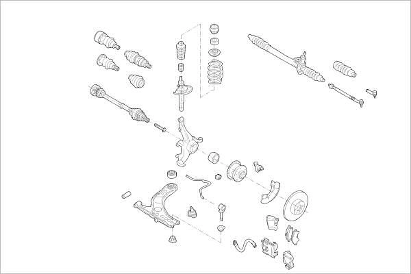 Подвеска колеса DELPHI Y 0PM7V OE-VW-000010053-F 1425091038