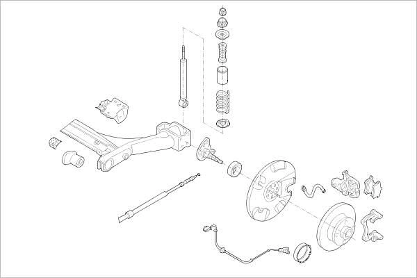 Подвеска колеса DELPHI OE-VW-000011199-R B YIJBGK 1425091065