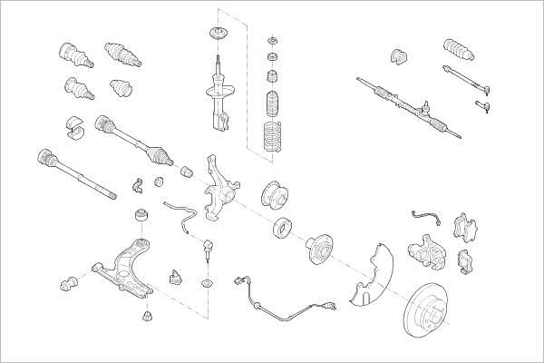 Подвеска колеса DELPHI 1425091068 QM JYQSC OE-VW-000011241-F