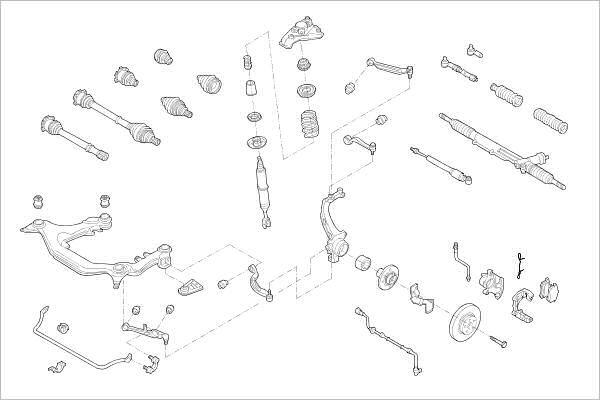 Подвеска колеса DELPHI 1425091070 0L36 9 OE-VW-000011542-F