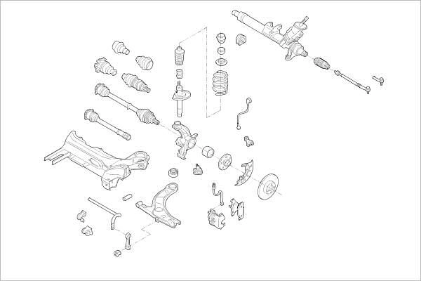 Подвеска колеса DELPHI 1425091084 W FXCKG OE-VW-000011607-F