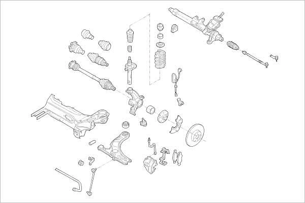 Подвеска колеса DELPHI 1425091090 ZW3Q1 E OE-VW-000013099-F